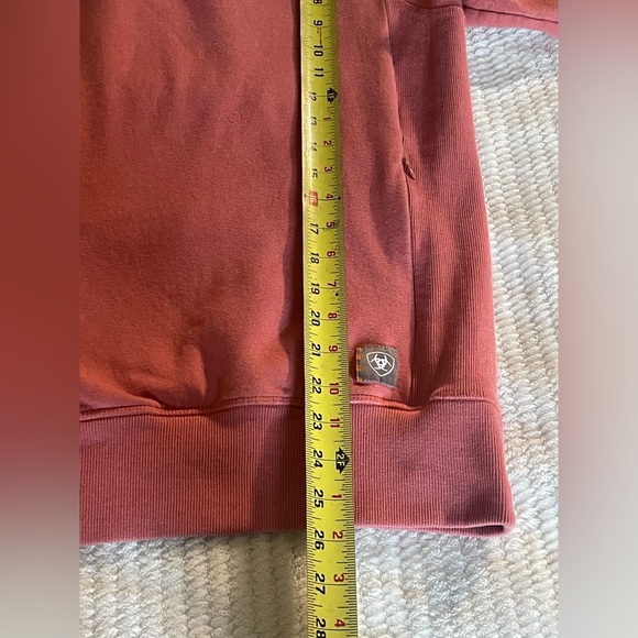 Ariat Pink Crew Neck Sweater with Ribbed Details - Picture 9 of 10